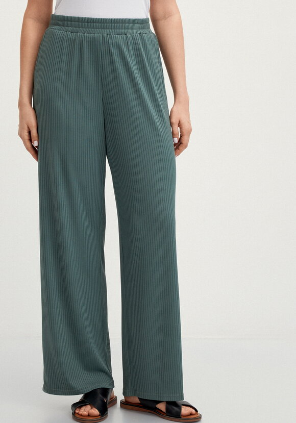 Брюки свободного кроя в рубчик шир.  580, рис. 4