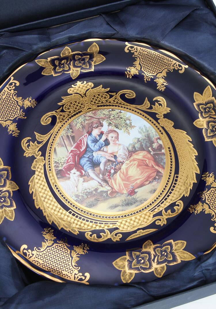 Набор кобальтовых тарелок, 2 шт. шир.  750, рис. 11