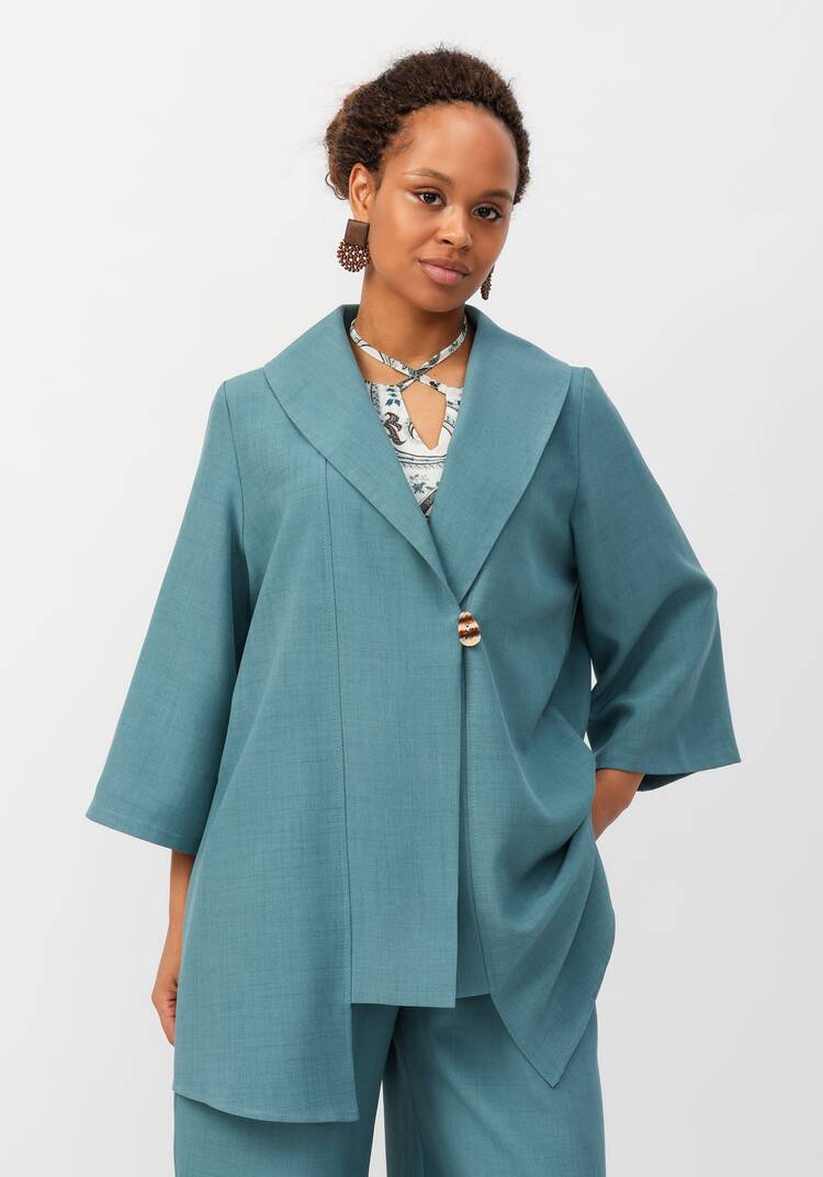 Кардиган с воротником шалька шир.  750, рис. 10