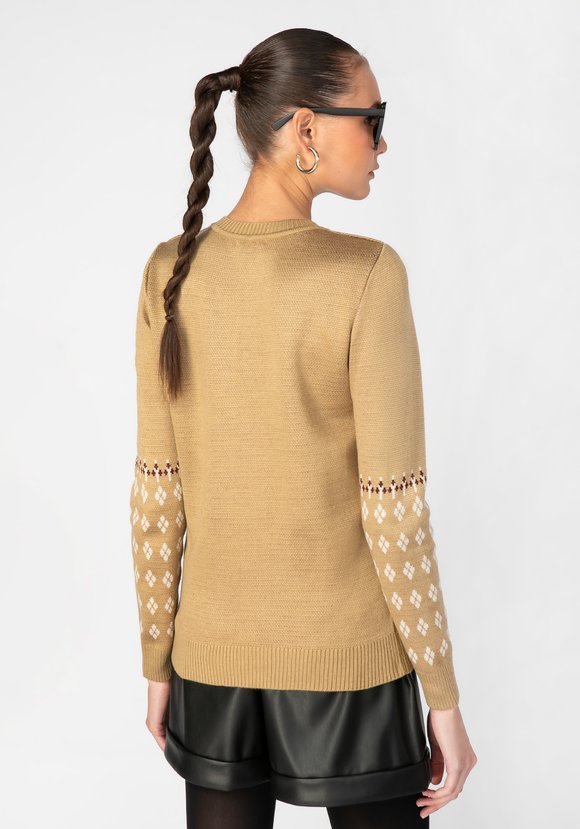 Джемпер женский с крупной розой шир.  580, рис. 2