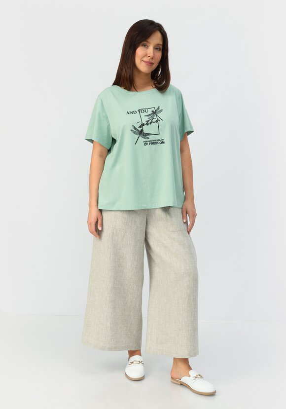 Футболка с дизайнерским принтом шир.  580, рис. 15