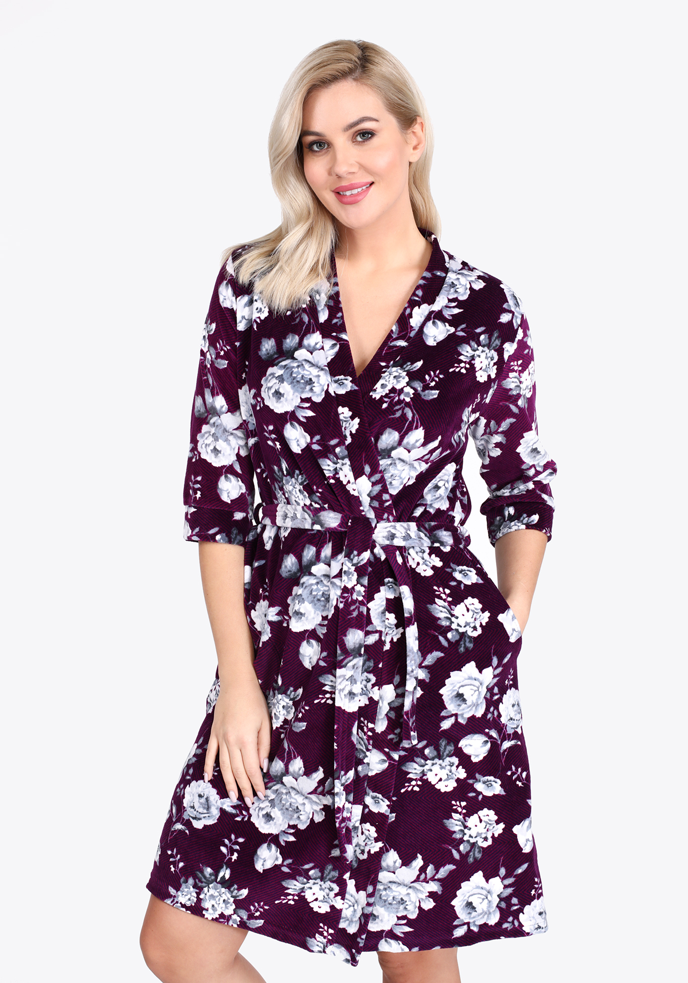 

Халат "Шикарные розы", Фиолетовый