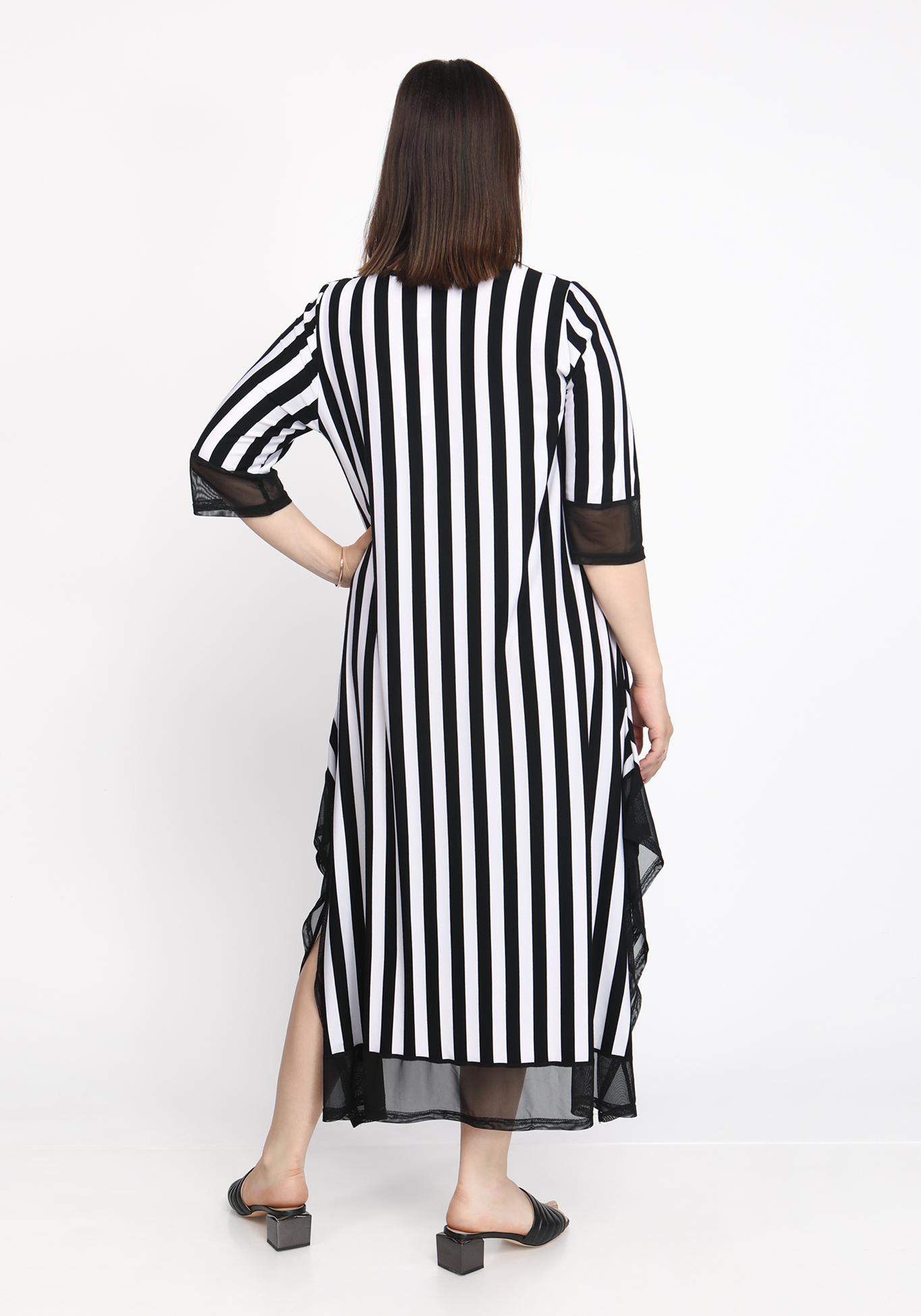 Платье "Чарующий силуэт" ZORY, размер 54, цвет черно-белый - фото 2
