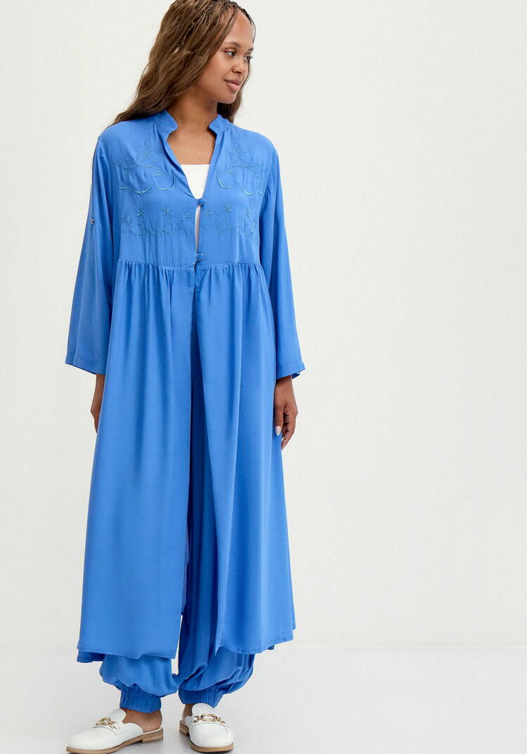 Рубашка с вышивкой на кокетке шир.  750, рис. 20