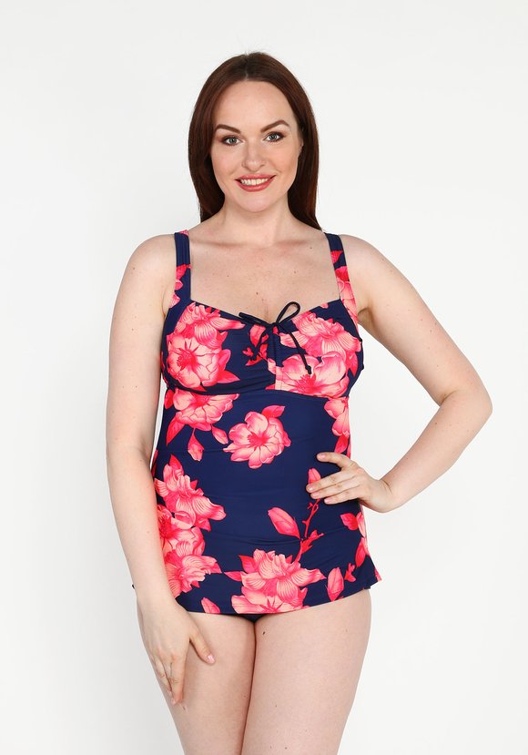 Купальник слитный с имитацией топа шир.  580, рис. 7