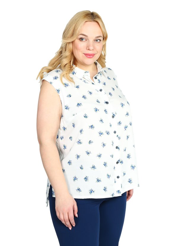 Блузка Мечты Незабудки шир.  580, рис. 1