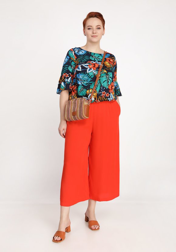 Блуза Яркие тропики шир.  580, рис. 18
