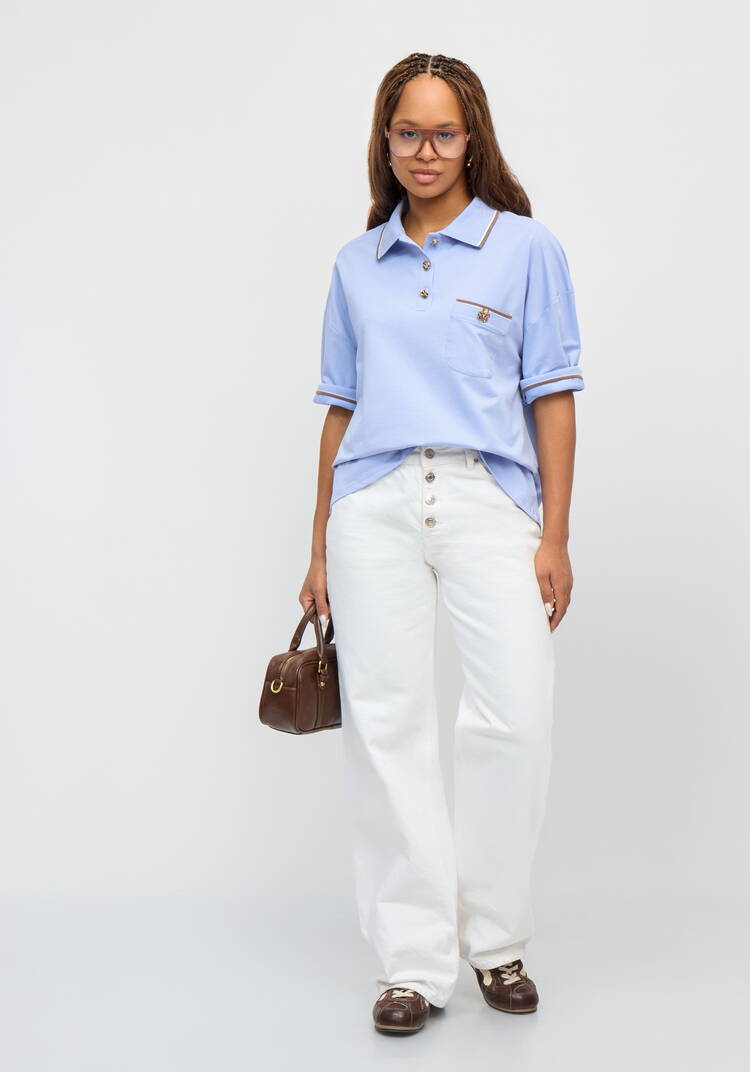 Футболка-поло с нагрудным карманом шир.  750, рис. 15