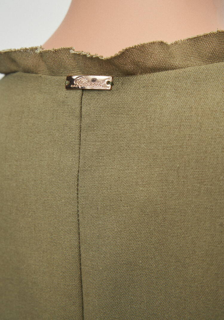 Топ изо льна с коротким рукавом и бахромой шир.  750, рис. 14