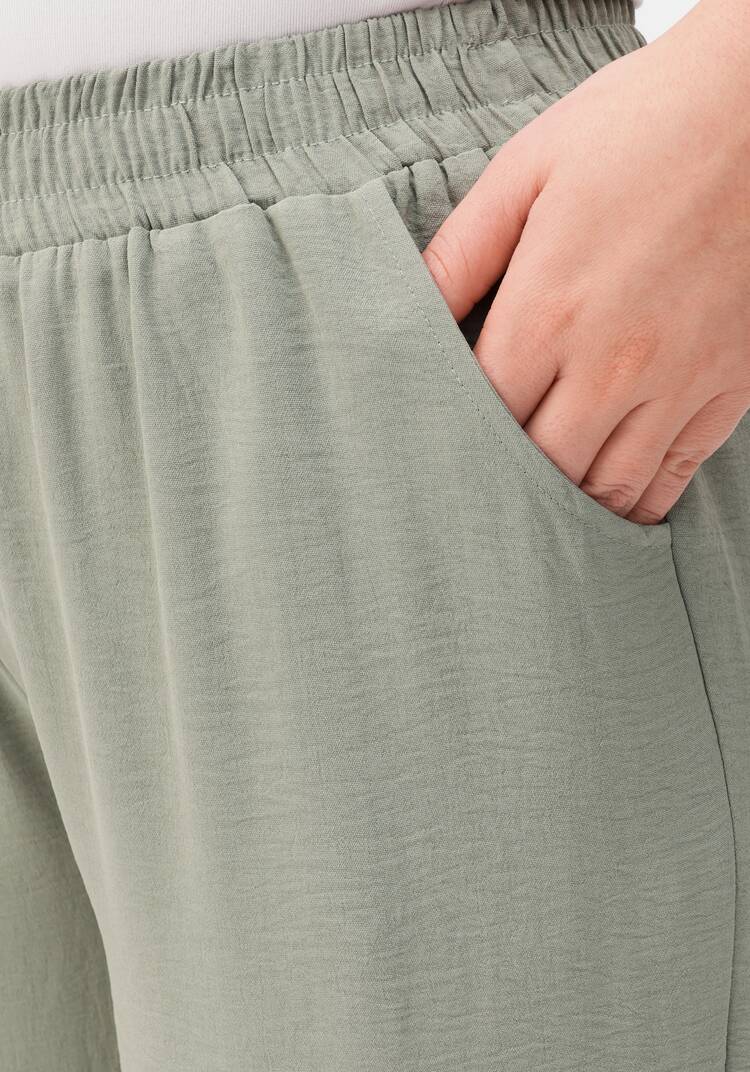 Брюки палаццо на резинке шир.  750, рис. 36