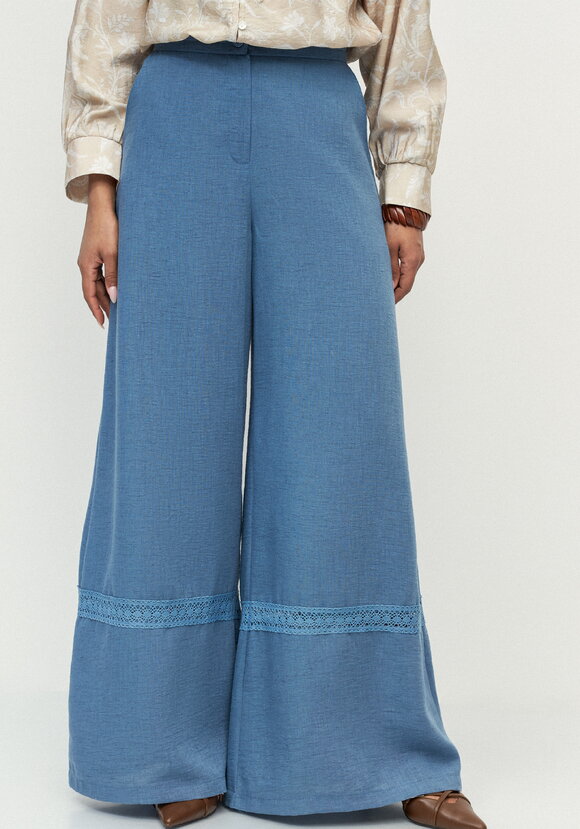 Брюки с вставками кружева Светлана шир.  580, рис. 2