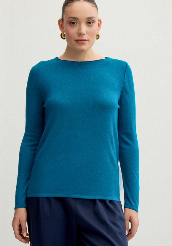 Джемпер базовый однотонный шир.  580, рис. 27