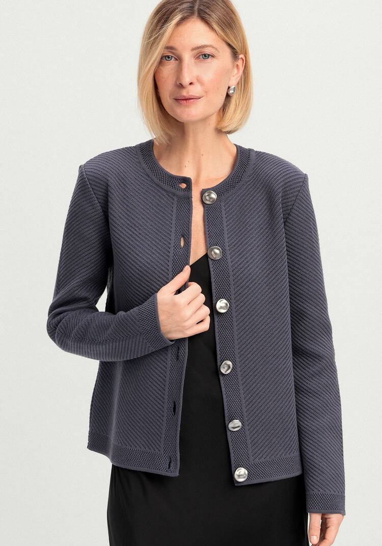 Жакет с акцентными пуговицами шир.  750, рис. 22