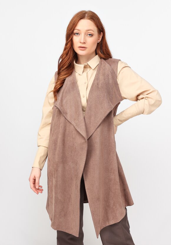 Жилет свободного кроя без застежки шир.  580, рис. 1