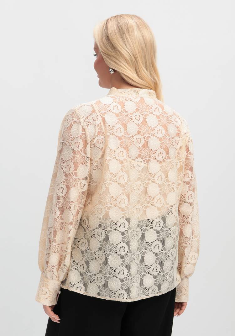 Блуза ажурная с цветочным принтом шир.  750, рис. 12