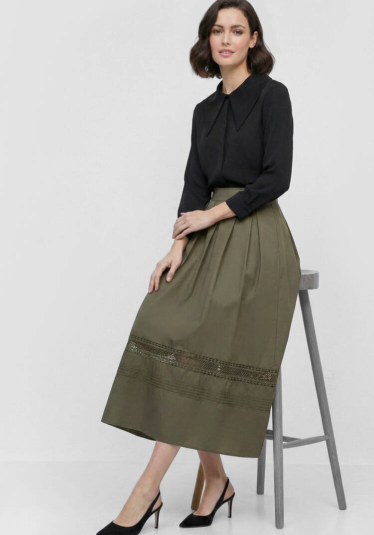 Юбка свободного кроя с кружевом шир.  750, рис. 8