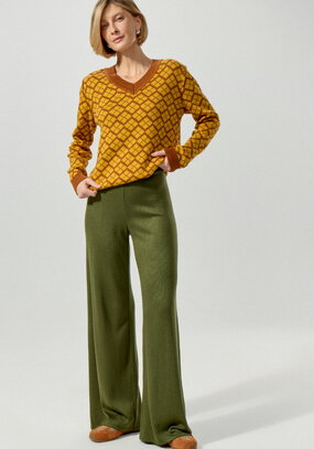 Брюки палаццо свободного кроя