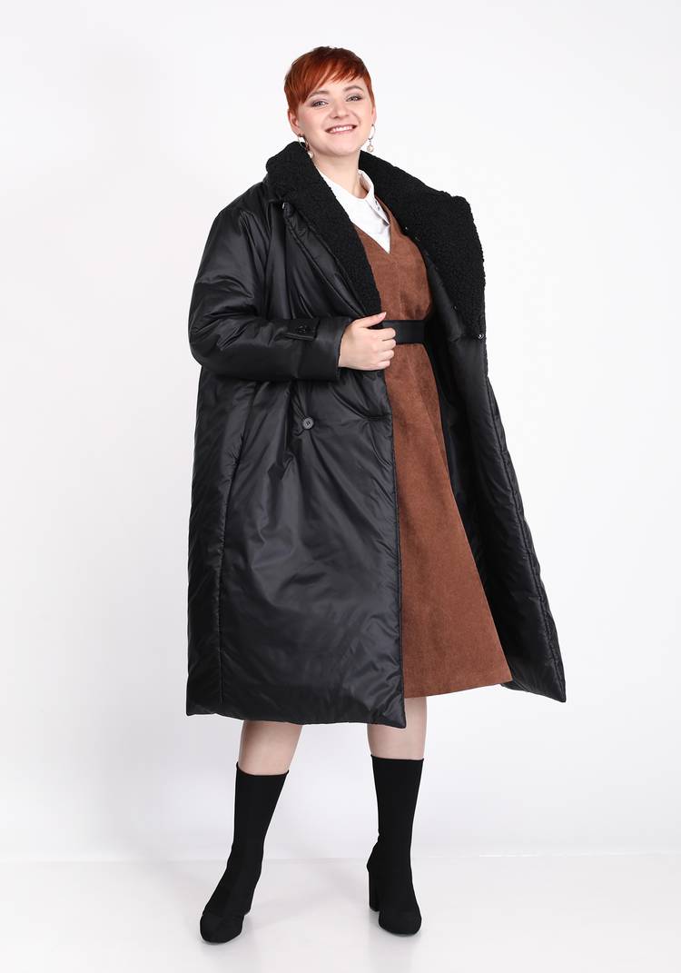 Пальто с меховым воротником шир.  750, рис. 7