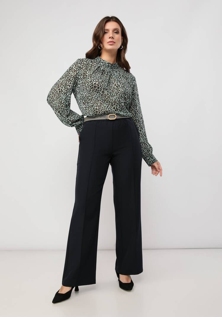 Брюки прямого кроя с комфортным поясом шир.  750, рис. 9