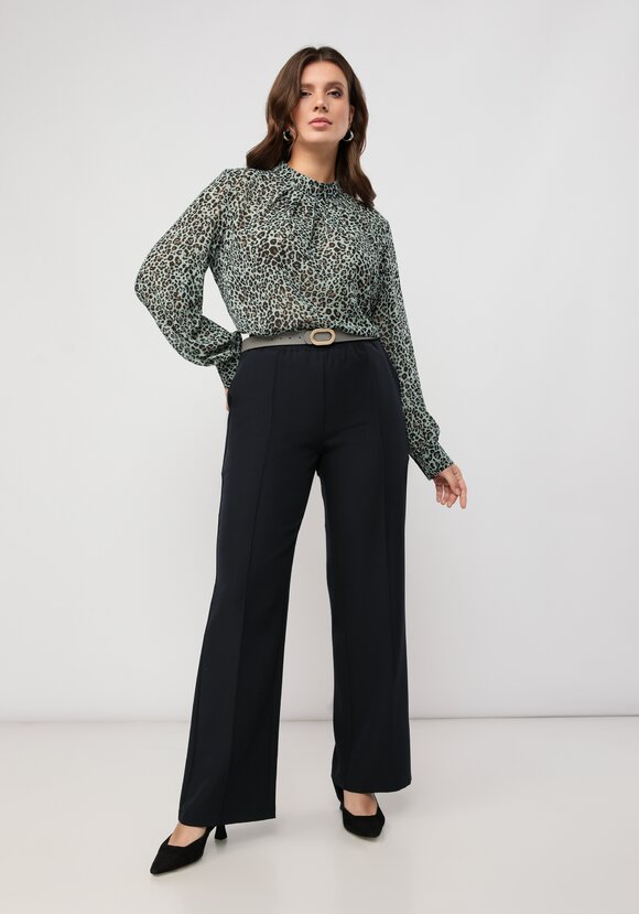 Брюки прямого кроя с комфортным поясом шир.  580, рис. 9