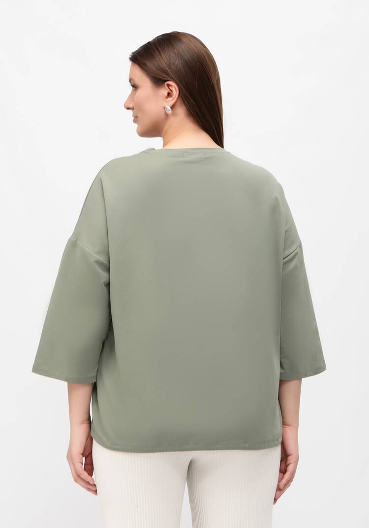 Блуза с принтом на кулиске шир.  750, рис. 27