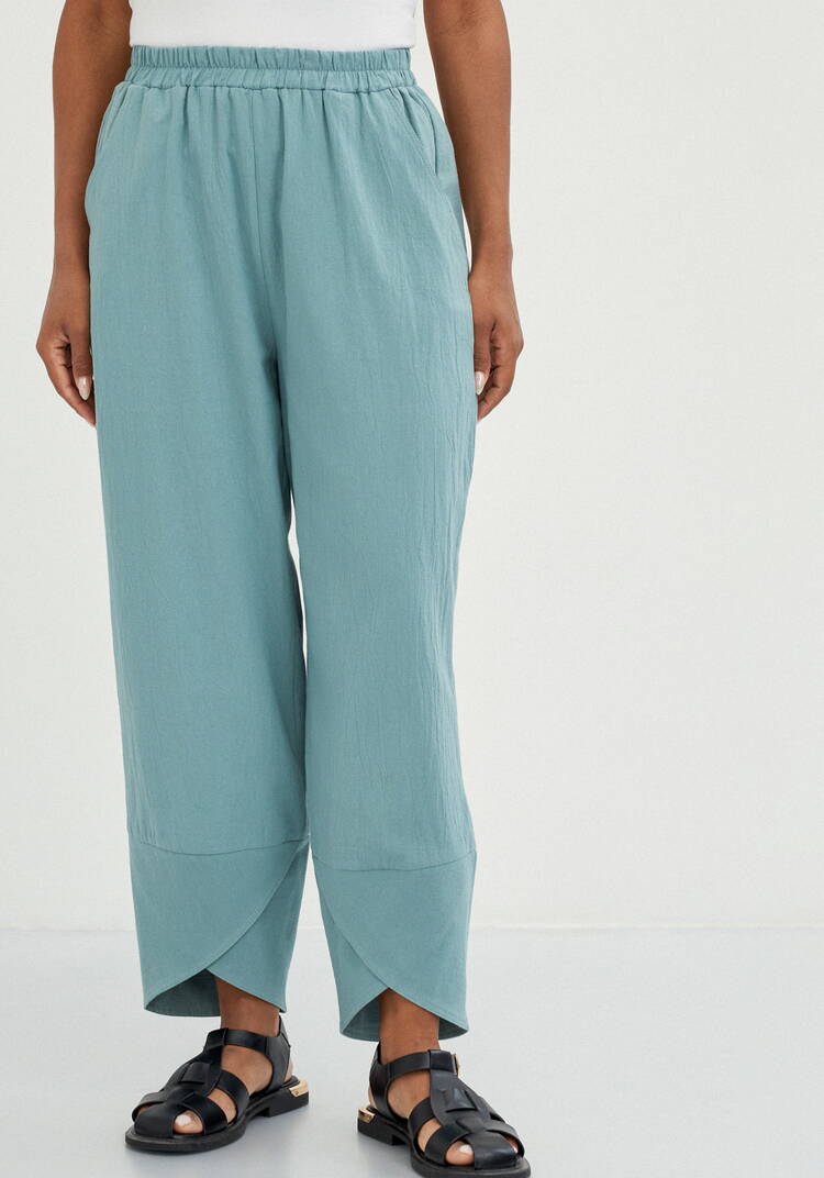 Брюки-тюльпан на резинке шир.  750, рис. 27