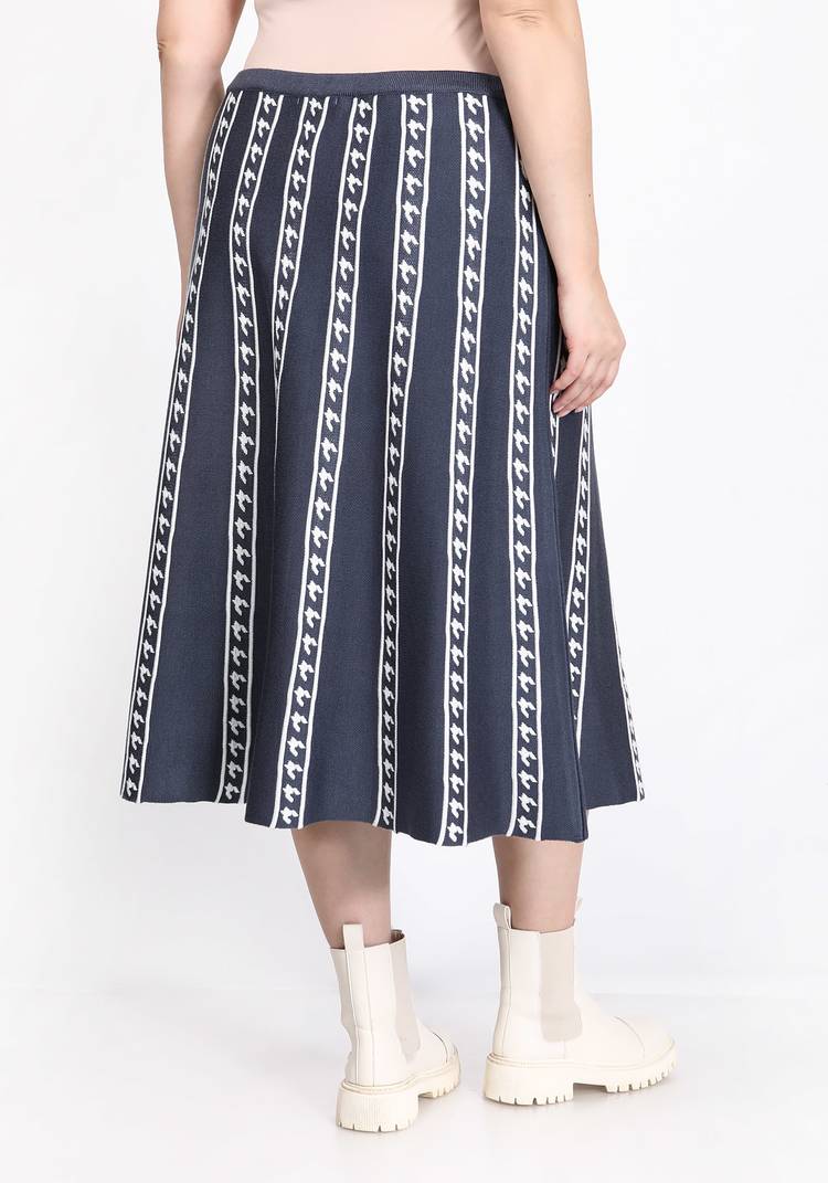 Юбка с вертикальным рисунком пье-де-пуль шир.  750, рис. 6