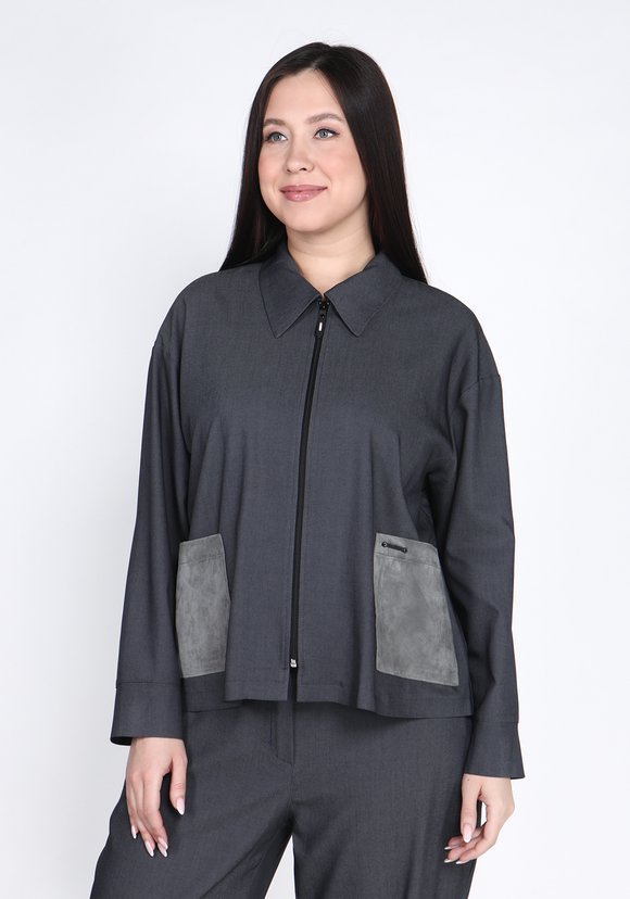 Жакет Мирель на молнии шир.  580, рис. 2