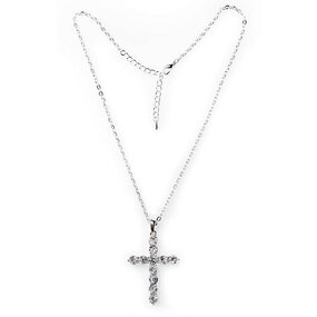 Подвеска-крест Сюзанна белая