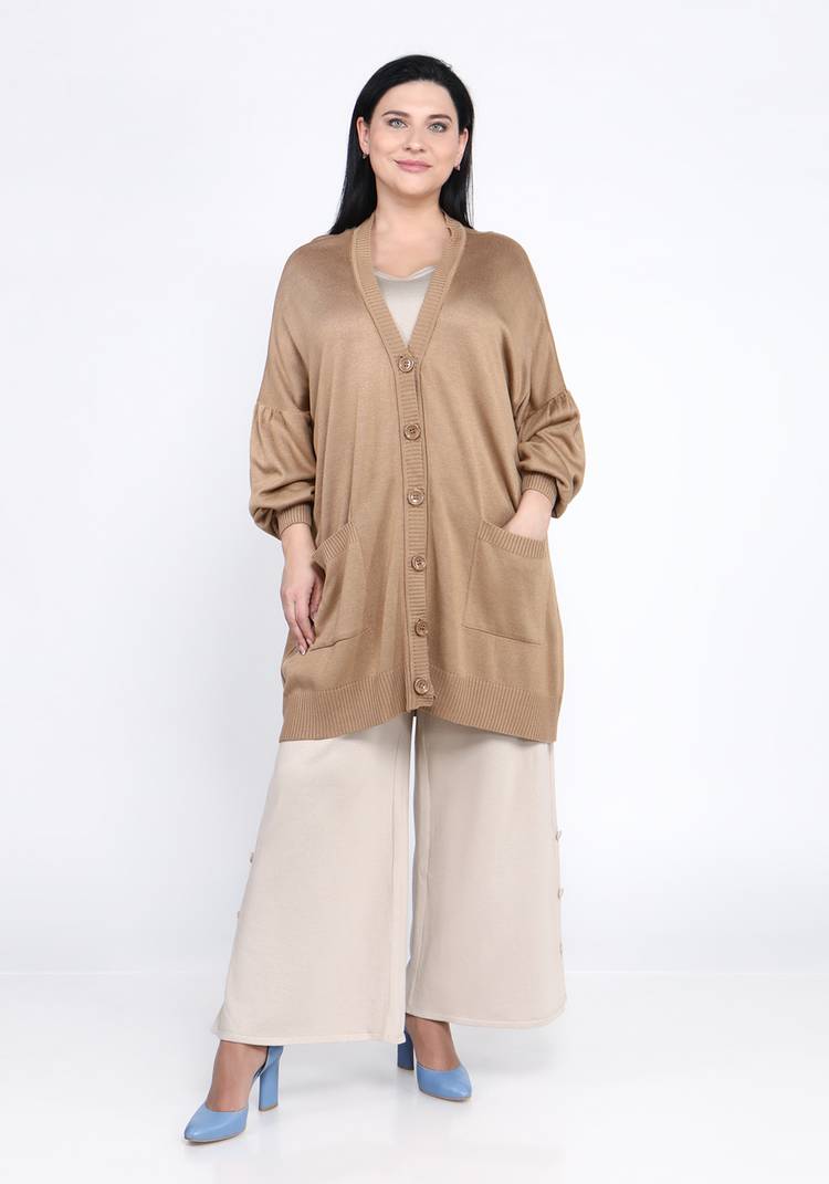 Кардиган оверсайз на пуговицах шир.  750, рис. 11