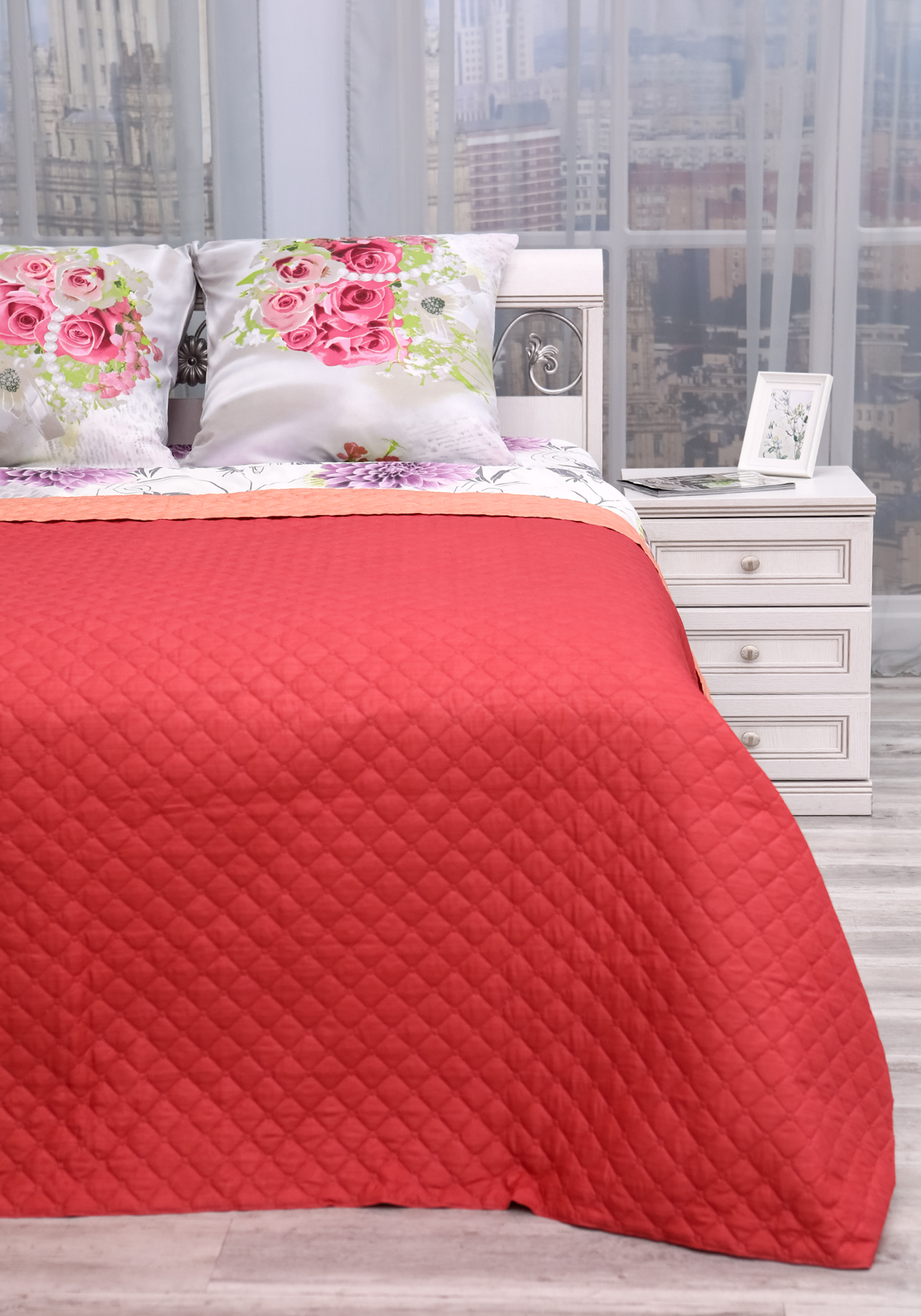 

Покрывало "Дуалита", Персик + коралл