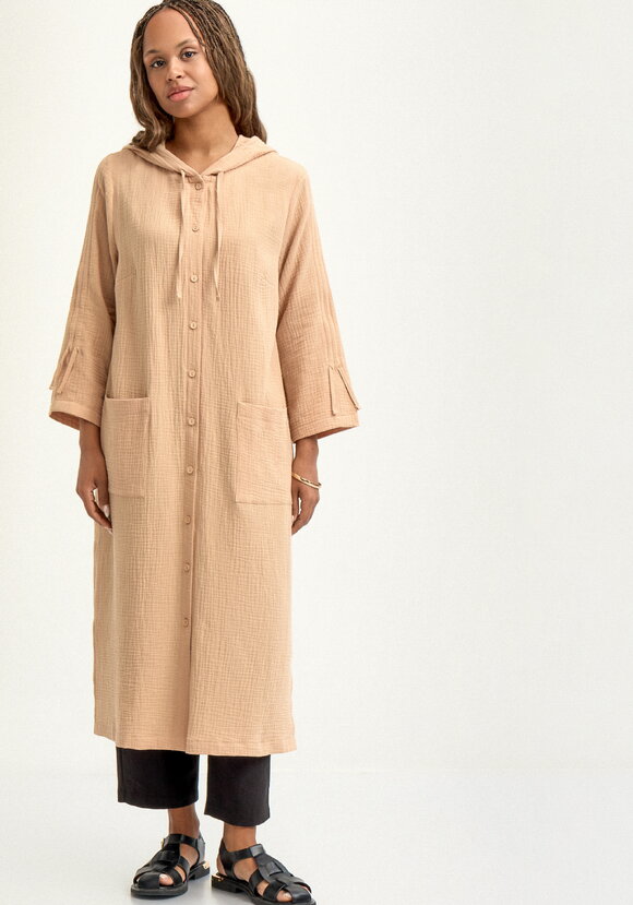 Пыльник с капюшоном свободного силуэта шир.  580, рис. 4