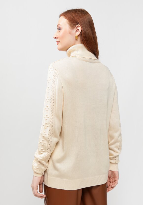 Джемпер прямого силуэта с ажурным рисунком шир.  580, рис. 3