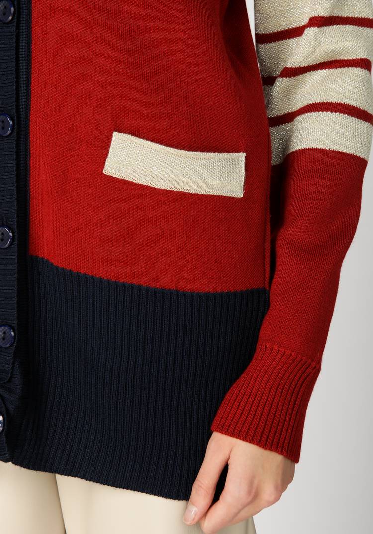 Кардиган с отделкой из метанити шир.  750, рис. 3