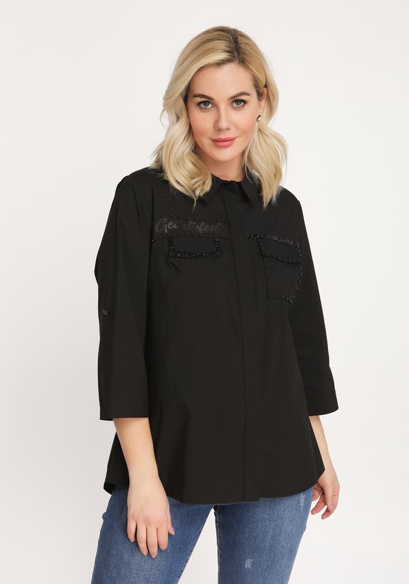 Рубашка украшенная бисером шир.  580, рис. 5