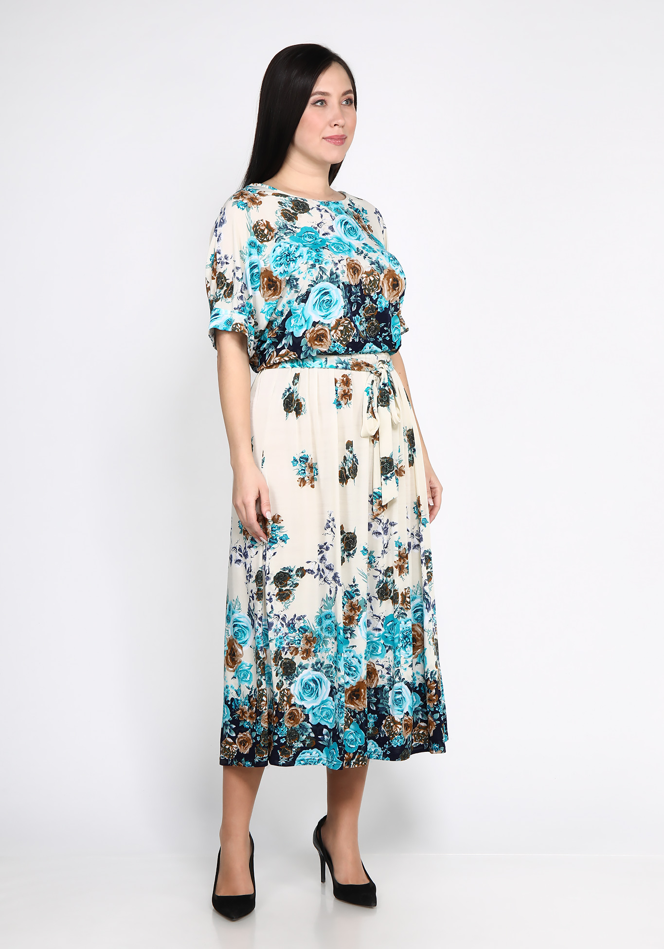 Платье "Беула" Kumar collection, размер 62, цвет коралловый - фото 3