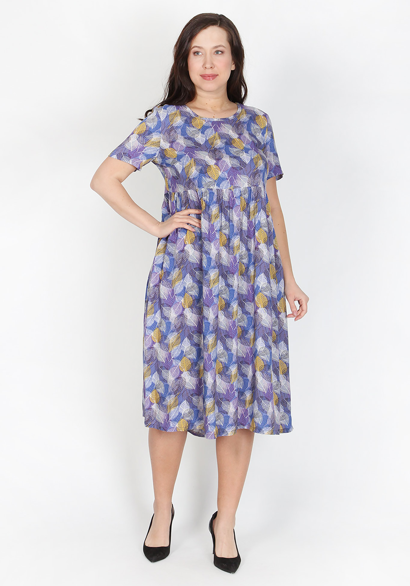 Платье "Летняя мелодия" LORICCI, размер 50, цвет синий - фото 2
