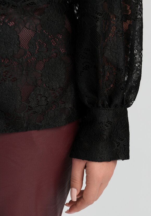 Блуза ажурная с цветочным принтом шир.  580, рис. 24