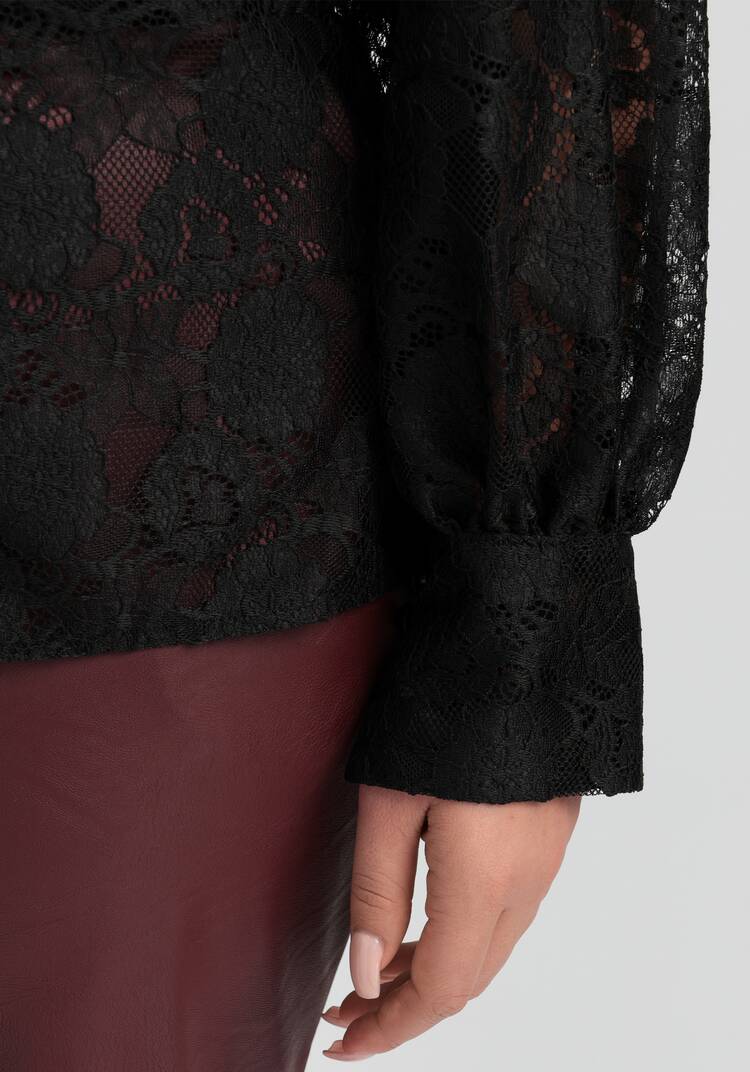 Блуза ажурная с цветочным принтом шир.  750, рис. 24