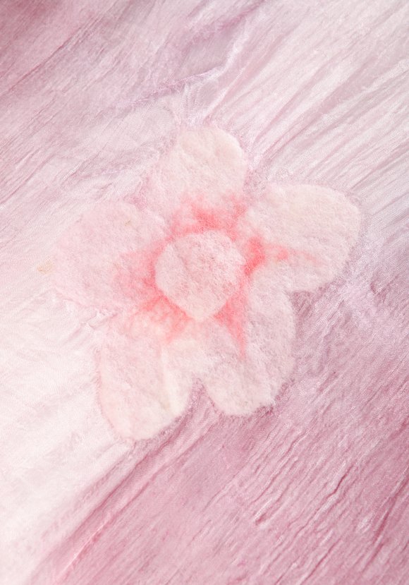 Палантин из шелка ручной работы шир.  580, рис. 3