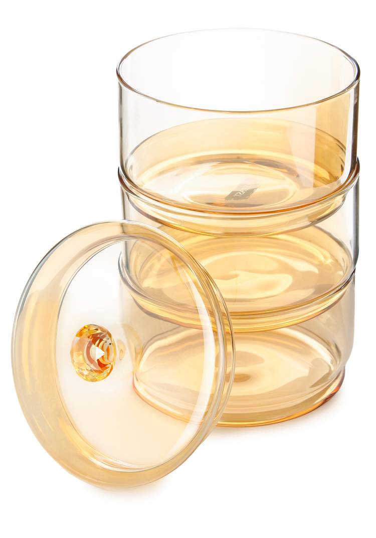 Конфетница с крышкой 3-ярусная Даймонд шир.  750, рис. 7