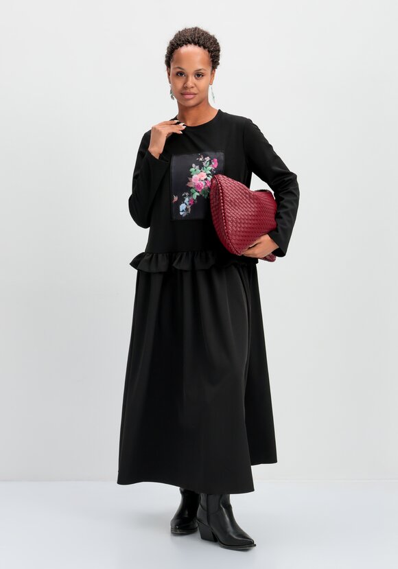 Платье с рисунком 3D шир.  580, рис. 18