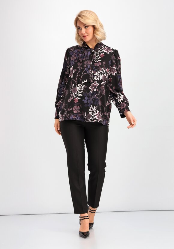 Блуза с бантом на воротнике шир.  580, рис. 19