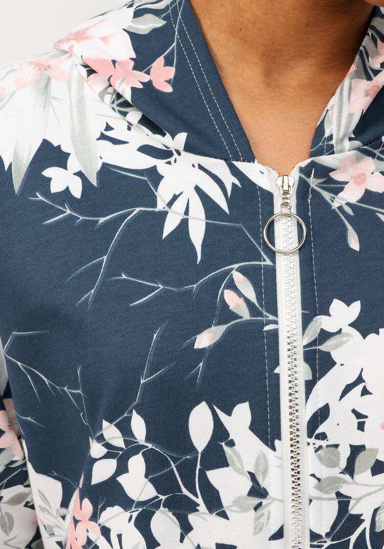 Жакет с цветочным принтом и капюшоном шир.  750, рис. 11