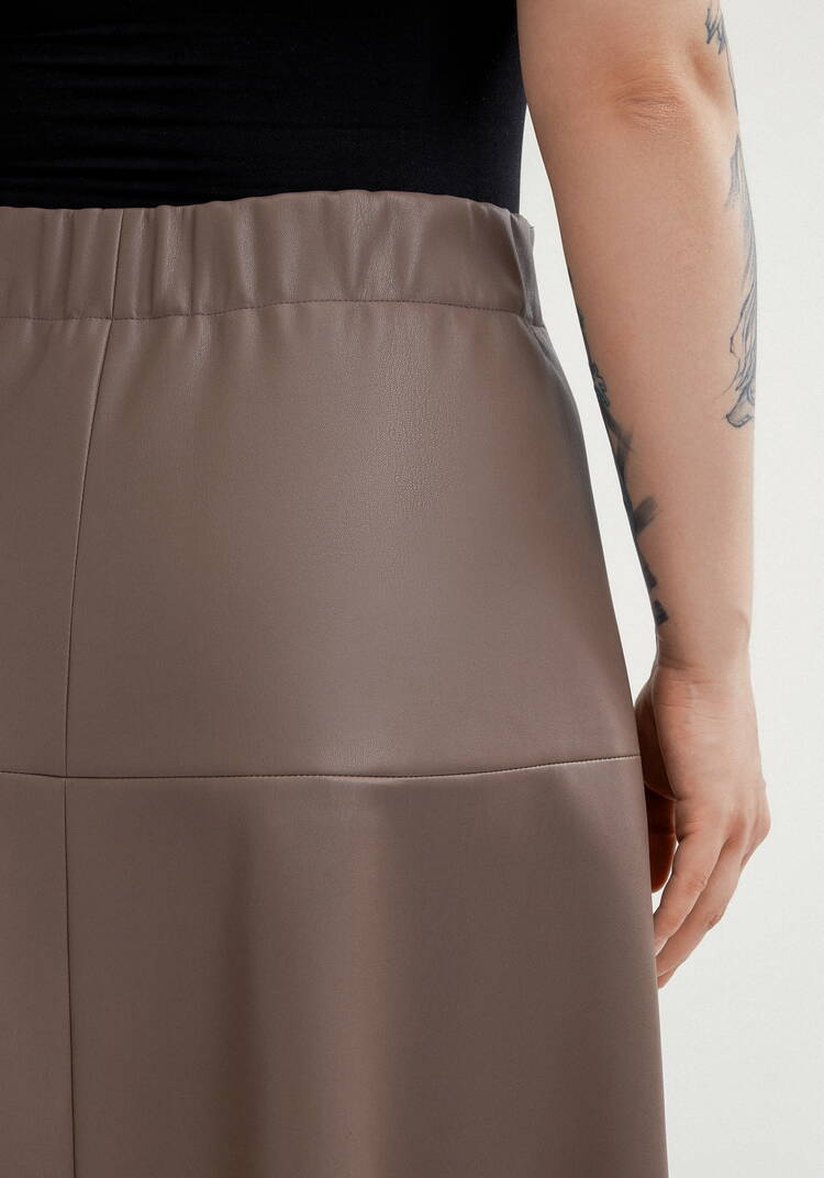 Юбка годе из экокожи шир.  750, рис. 5