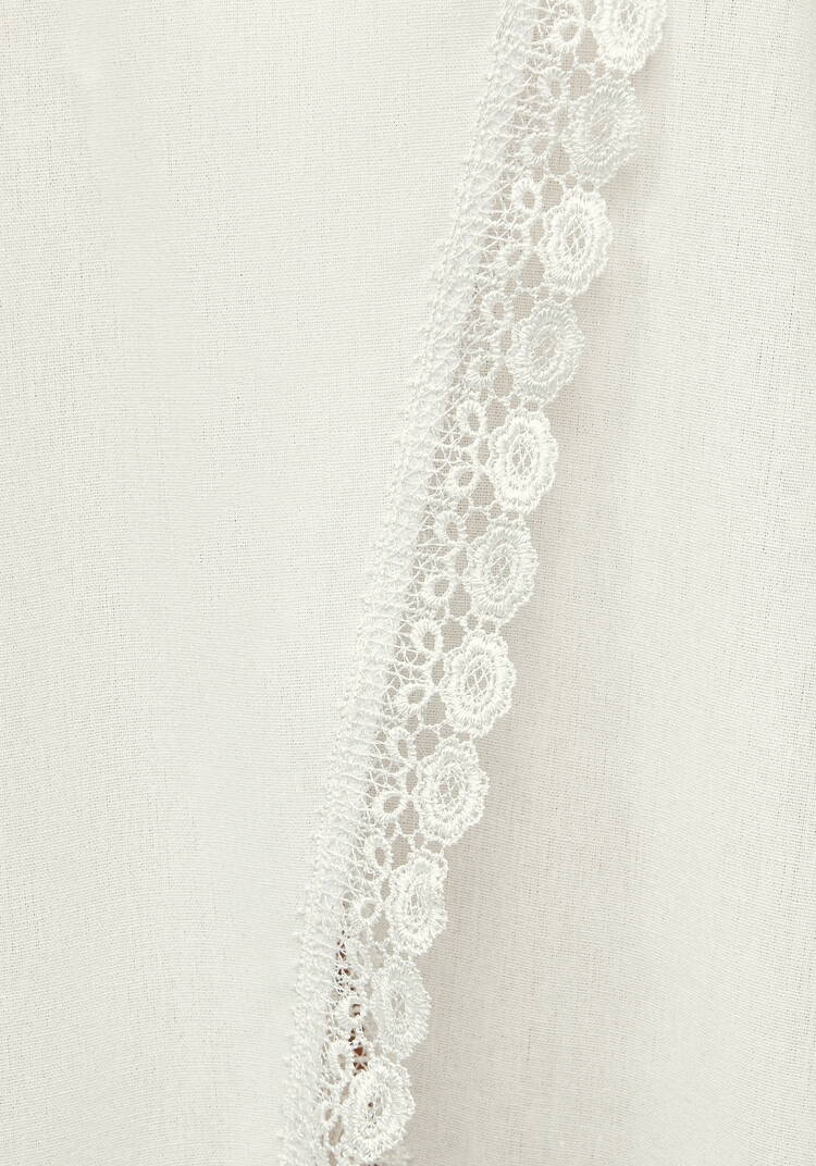 Туника из льна с кружевом Инга шир.  750, рис. 6