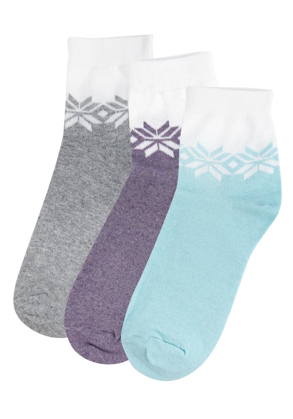 Набор носков 3 пары Самоцветы шир.  580, рис. 1