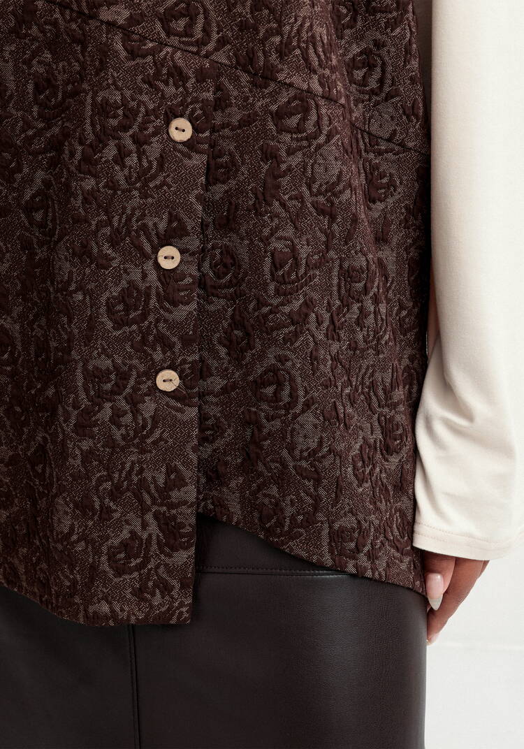 Блуза с жилетом шир.  750, рис. 7