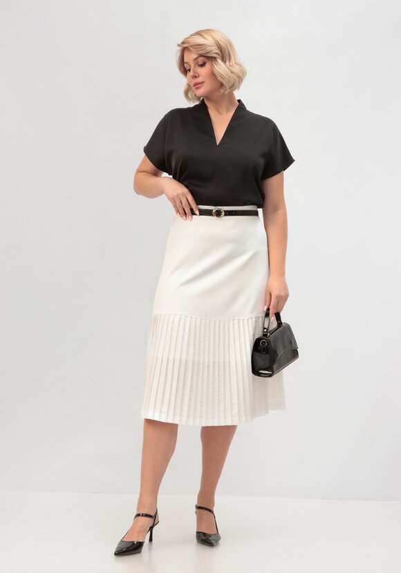 Юбка с плиссированным краем шир.  580, рис. 10