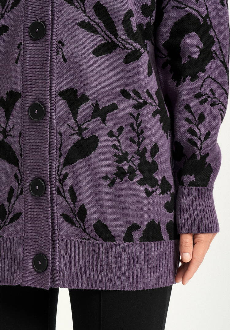 Кардиган с цветочным рисунком шир.  750, рис. 14